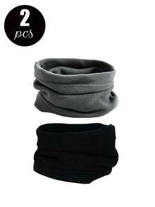 4件/2件/1件 多功能冬季柔软面料保暖防寒围巾 护颈罩 防风骑行围巾