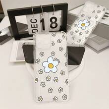 Funda de Teléfono Transparente Floral Blanca - Diseño Práctico y Duradero de Alta Gama, Adecuada para 17 16/15/14/12/11//X/XR/XS Pro/Pro/Plus| Accesorios de Estilo de Vida Elegante - Colores mixtos - Ver 9