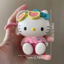 Sanrio 1 szt. brelok SANRIO do Hello Kitty – wisząca ozdoba z filtrem UV, zmieniająca kolor, ABS i poliester, uroczy motyw kreskówkowy, idealny na kluczyki samochodowe, plecaki, dla przyjaciół i rodziny (urodziny, ukończenie szkoły), akcesoria do Hello Kitty, brelok, zabawny dodatek, wysokiej jakości rzemiosło, pomysły na świąteczne prezenty, smycze do toreb z uchwytem na identyfikator, akcesoria samochodowe, zawieszki do toreb