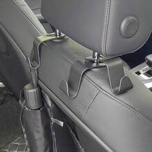 4pcs/2pcs Car Hooks, Strong And Sturdy Small Hidden Hooks, Multi-Functional Storage Hooks For Back Seat - Black - View 5