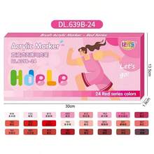 Marcadores de pintura acrílica recién actualizados, primer lanzamiento en línea. Tinta talla grande espesa, flujo talla grande suave, selección de colores talla grande completa. Adecuado para manualidades y suministros artísticos, se puede usar en plástico, vidrio, metal, bambú, lienzo, piedras, cerámica y textiles para manualidades, también adecuado para pintura artística profesional. Un regalo ideal para amigos y familiares.