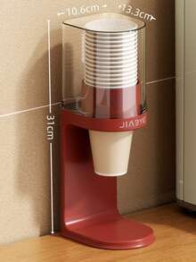 1PC Countertop Cup Dispenser, Bathroom Cup Holder, Household Coffee Cup Storage Rack, Water Cooler Cup Holder, Suitable For Homes, Offices, Hospitals, And Gyms (Is A Countertop Dispenser, Not A Rack Dispenser)