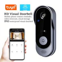 TUYA Smart Video Doorbell - Wireless Home Security Camera With Chime, Indoor/Outdoor Use, Rechargeable Battery, 2.4G WiFi, Night Vision, 2-Way Audio, Real-Time Alerts, Voice Control, Cloud & SD Card Storage - For Homeowners & Security Conscious Individuals - Ideal For Enhanced Home Security & Peace Of Mind - Multicolor - View 4