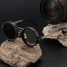 9-Level Adjustable Brightness Handmade Sunglasses, Suitable For Daily Commute, Fishing, Lightweight & Breathable, Unisex, Vintage Solid Color