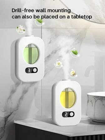 可充电香薰机，4 种模式精油扩散器，带夜灯的空气清新剂扩散器，适用于家庭、汽车、浴室除臭剂、加湿器、商业用途，香味选项：白桃乌龙、古龙水、海洋、茉莉、柠檬、檀香