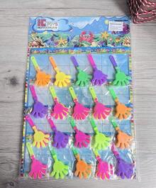 Planilla de 20 Piezas de Manitas Aplaudidoras, Porra Celebracion Fiesta Batucada - Multicolor - Ver 1