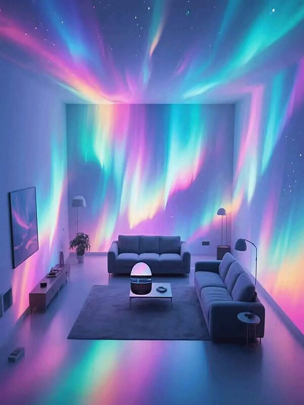 مشغل إضاءة القطب الشمالي، إضاءة ليلية ديناميكية تعمل بالطاقة عبر USB، تتميز بألوان متعددة للقطب الشمالي، وجهاز تحكم عن بعد، وتغيير اللون، مناسبة للديكور الداخلي وكذلك كهدايا لعيد الحب، عيد الميلاد، رأس السنة، وأعياد الميلاد، وهدايا عيد الميلاد للأولاد والبنات.