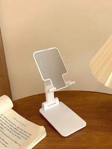 1 pieza Soporte plegable y ajustable para teléfono móvil y tableta, de estilo minimalista y multicolor. Soporte ajustable para teléfono de escritorio, con ángulo y altura ajustables, compatible con fundas de teléfono.