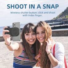200mAh Battery Bluetooth Shutter Grip/Camera Grip/Selfie Stabilizer Compatible With Magsafe, For Smartphone