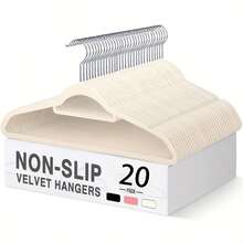 20pcs/10pcs Multi Colored Flocking Clothes Hanger Coating Anti Slip Clothes Hanger Velvet Clothes Hanger Cute Clothes Hanger Wardrobe Space Saving Clothes Hanger Essential Clothes Hanger For Home Storage Clothes Clip