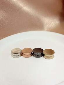 1/2/4pcs Simple Flat Magnetic Clips - Multi-Color Detachable Magnetic Buckles, Suitable For Women And Men To Fix Shirts, Scarves - Fashion Decorative Accessories, Suitable For Any Season, Holiday Gifts - Multicolor - View 22