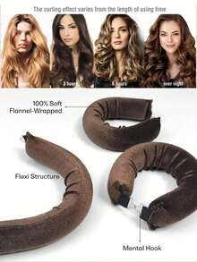 5pcs/4pcs/3pcs Hair Styling Set + Sleep Cap, No Heat Curler, Convenient, Curling Tools, Hair Scrunchie Curler, Sleep Hairstyling Tools, Women Foam Hair Curler,Heatless Waves,Travel Essentials,Travel Essential,Hairstyle,Hairdressing,Curly Hair,Hair Rollers,Hair Curler,Heatless Curl,Heatless Curls,Hair Curlers,Rollers,Hair Curl,Rollers For Hair,Curly Hair Tools,Hair Rollers,Hair Roller,Curls Diffuser,Hair,Travel,Hair Products,Hair Tools,Hair Stuff,Barber,Barber Accessories,Barbershop,Hairdressing Equipment - Coffee - View 3