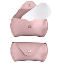 Compatible With Apple Magic Mouse 1/2 Magnetic Buckle Storage Case, Protective Case, Portable Mouse Storage Bag, Faux Leather