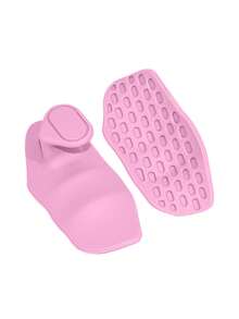 1 Paar rutschfeste Silikon Gewichthebe-Handschuhe für Männer und Frauen - Pink und Grau strukturierter Griff für Hantelstangen, strapazierfähige Fitness-Trainingshandschuhe für Kniebeugen, Bankdrücken, Kreuzheben, Griffkraft-Training, stilvolles Design, hochwertige Verarbeitung