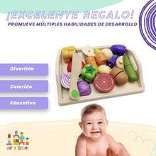 Happy Toys Juguete, Didactico, Infantil, Madera, Charola de Verduras, Juego de Cocina, Juego de AIimentación Estilo Montessori - 1 - Ver 8