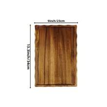 1 Peça Bandeja de Servir de Madeira de Acácia, Prato de Madeira Pequeno, Bandeja Porta-Velas, Decoração para Casa, Adequado para Mesa de Centro, Festa de Aniversário, Café da Manhã, Decoração de Banheiro, Piquenique ao Ar Livre, Natal, Halloween - Uma Bandejinha Encantadora