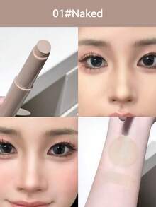 SHAQINUO 1 件装修容棒 - 3D 鼻影 V 脸化妆工具，适合女性，自然妆效，增强遮瑕力，适合所有浅米色类型，增强美感，时尚设计，耐用结构 - 彩色 - 查看 11