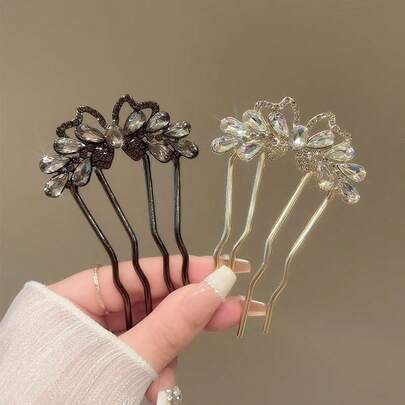 Tassel Elegant Hair Clip, Hair Accessory, Hair Comb, Cheongsam Pearl Hair Clip, Butterfly Hair Stick, Ancient Style, Bridesmaids Gifts, Wedding Items, Combs, Side Comb