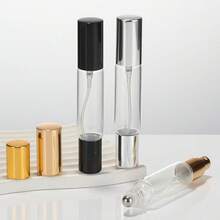 3pcs 10ML Dual-Head Perfume Refillable Bottles, Roller Ball & Spray 2-In-1 Glass Decanting Bottles, Portable Fragrance Dispenser, Reusable Perfume Bottle For Travel - Multicolor - View 8