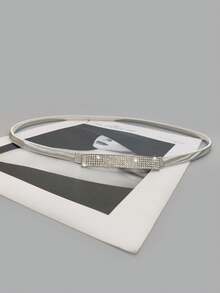 1 قطعة سلسلة معدنية قابلة للتمدد بتزيين من الراين للنساء، مناسبة للفساتين والمعاطف، مناسبة للارتداء اليومي في الصيف والمدرسة والخريف وعيد الهالوين