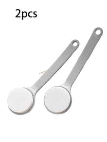 1 pièce Brosse ergonomique à long manche pour lotion corporelle - avec tampon éponge, atteint facilement les zones difficiles, exfoliation en douceur et hydratation, outil de soins de la peau quotidiens, application lisse et pratique