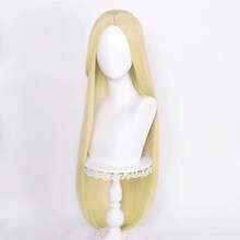 Long Straight Cosplay Wig 100cm Centre Parting Central Split Blond Pink Red Purple Heat Resistant Synthetic Hair Wigs High Temperature Fiber - K002-17 - 查看 3