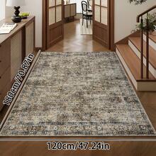 1pc Moroccan Vintage Floral - Classic Bohemian Area Rug, European & American - Rectangular Soft Faux Wool Washable Carpet, Suitable For Living Room, Bedroom, Entryway, Bathroom, Hallway, Patio, Kitchen, Indoor Outdoor, All Season Large Size Mat, Home Decor - Multicolor - View 18