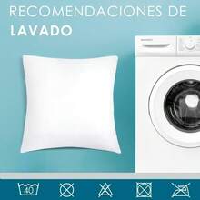 Relleno de Cojín de Fibra Hueca Siliconada de Alta Recuperación 2/4/6 Unidades, Suave, Mullido, Antialérgico. Cojín Decorativo para Casa, Dormitorio, Salón o Coche - Blanco - Ver 3