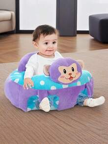 Libsit 婴儿沙发动物毛绒椅婴儿坐姿支撑，婴儿坐姿沙发椅，婴儿坐姿地板座椅，婴儿坐姿椅幼儿防摔训练坐姿沙发，加大加厚幼儿学习座椅。婴儿沙发座椅