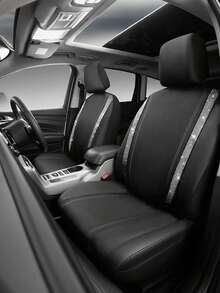 Breathable Full Coverage Rhinestone Embellished Fashionable Car Seat Cover Cushion, Universal For All Seasons, Glittering Car Sofa Cover