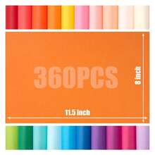 SHINDEL [Multicolor Tissue Paper] 360 Sheets Gift Tissue Paper | 11.4 X 7.9 Inch Gift Wrapping Paper For Arts, Crafts, Wedding, Birthday Party, Festival Decorations In Bulk, Mother's Day And All Occasions, Valentine, DIY Easter,Mother's Day Gifts - 彩色 - 查看 3
