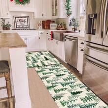 1pc Christmas Doormat, Drainage Mat For Kitchen, Living Room, Entryway, Balcony, Home Decor, Anti-Slip, Suitable For Cafe, Bar, Holiday, Party, Bedroom, Bathroom