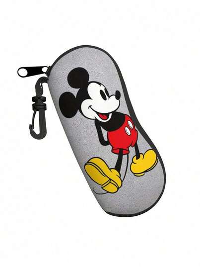 حافظة نظارات نسائية كرتونية عصرية، من مواد ناعمة، خفيفة الوزن من مادة البي في سي مع سحاب، كيس مفاتيح متعدد الاستخدامات، هدية مثالية للمعجبين، حقيبة نظارات سفر مريحة وقوية مناسبة لأنماط النظارات المختلفة، من مادة النيوبرين