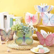 DFuutreo 6 Pcs Butterfly Centerpieces For Baby Shower Birthday Tea Party Favors Wedding Decor Table Decorations For Themed Party Supplies Watercolour10