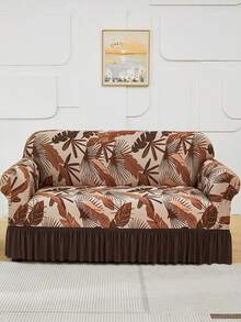 1 buah Sarung Sofa Sutra Susu Bermotif, Desain Tepi Bergelombang, Cocok untuk Sofa 2/3/4 Dudukan, Sepanjang Musim, Tahan Noda, Ramah Hewan Peliharaan, Dekoratif untuk Ruang Tamu - MultiWarna - View 8