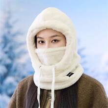 Aufgerüstete dicke Winter Plüsch Maske Mütze - mit elastischem Kordelzugverschluss, leicht und warm für Radfahren, Skifahren und Outdoor-Sport, in 4 Farben erhältlich, geeignet für Anlässe wie Muttertag, Unabhängigkeitstag, Vatertag, Musikfestivals, Stierlauf, Fackel-Festival, Edinburgh International Festival, Halloween, Lichterfest, Weihnachten, Boxing Day, Valentinstag und Neujahrsgeschenke, bietet Wärme und Kälteschutz