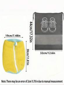 أكياس الغسيل للأحذية، أكياس غسيل الأحذية الرياضية، أحذية التنس، غسالة الملابس والمجفف، أكياس تنظيف الجوارب القابلة لإعادة الاستخدام، الملابس الرقيقة، أكياس غسيل الأحذية الرياضية/غسالة الملابس، أكياس غسيل الأحذية الرياضية، أكياس تنظيف الأحذية القابلة لإعادة الاستخدام (لجميع أنواع وأحجام الأحذية)، أكياس غسيل الأحذية ذات السحاب المخفي المتين (للأحذية الرياضية وأحذية الجيم) - متعدد الألوان - مشاهدة 4