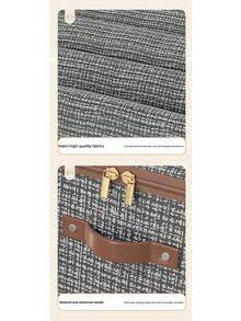 1pc Fabric Storage Organizer Box, Multi-Layer High Capacity Home Storage Basket, Wardrobe Storage Box - Multicolor - View 12