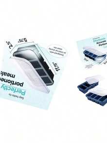 1 Cup Silicone Freezer Molds -  Perfect For Storing Broth, Rice, Leftovers And More - Silicone Freezer Trays With Lids For Meal Prep - Charcoal - 1-Pack - Quả việt quất - Xem 2