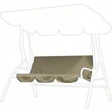 Funda de Cojín para Columpio de 3 Asientos, Cubierta Impermeable del Asiento del Columpio Fundas Cojines y Almohada para Exteriores, Patio, jardín, 60 x 20 x 20 Pulgadas (Beige) ZZ5G - Beis - Ver 13