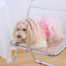 Gradient Small Rose Cake Skirt For Cats & Dogs, Skin-Friendly, Suitable For Cats/Dogs Parties All Seasons, Cute Deer Design