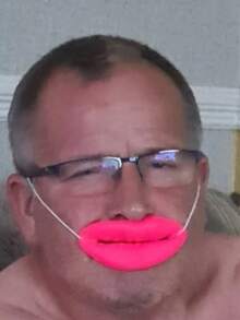 1pc Pink Sexy Lips Prop, Funny Sausage Mouth, Adult Party Gag Gift, Creative Surprise Gift For Party, Birthday, Christmas, Halloween Costume Party - Multicolor - View 3