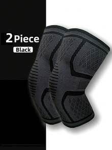 1 件/2 件护膝和护袖，针织面料防滑护膝，运动关节保护器，适用于户外跑步、篮球、骑自行车，提供保护和舒适感