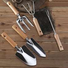 Jardineria Herramientas, Juego de 5 Herramientas para Jardín, Pala, Tenedor, Rastrillo Herramientas para Jardinería, Kit de Herramientas de Jardinería Resistentes de Acero Inoxidable - 1 - Ver 2