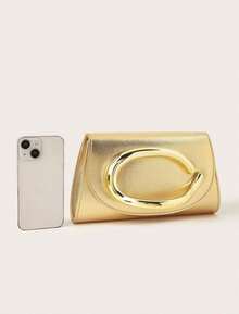 Glitter, Shiny, Luxury, Glamorous, Elegant, Exquisite Large Women Clutch Purse Evening Bag Prom Handbag With Detachable Chain For Wedding Velvet Elegant For Girls, Women, College Students, Rookies & White-Collar Workers For Party, Prom, Wedding, Party Bags,Perfect For Party Wedding Prom Dinner/Banquet Matching With Holiday Party Dress Evening Dress & Sequin Dress - Vàng - Xem 4