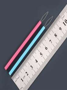 5 pièces Enfile-aiguilles en plastique - Guides de fil pour machine à coudre, outils de perles, accessoires pour artisanat DIY, dispositif d'assistance pour personnes âgées (La partie d'insertion de l'aiguille peut être de travers pendant le transport. Elle peut être restaurée manuellement pour une utilisation normale. Veuillez acheter avec prudence si cela vous dérange.)