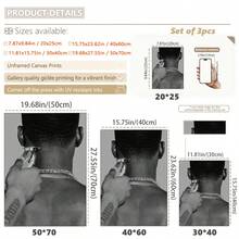 3pcs/Set, Canvas Hanging Painting, Framed Wall Decoration, And Women Art, Back View, Modern Fashion, Bar, Cafe, Family And Dormitory Wall Decoration, Room Decoration, Living Room Decoration, Bedroom, Dining Room Kitchen Decoration, Home Decoration