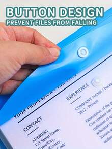 Portable File Bags,A4 Size High Capacity Loose Leaf File Bags(Hold 200 Sheets Of 70g Paper),Plastic Envelopes Binder Pocket 11 Holes Expandable Binder Folders For 2/3/4 Ring Document Pouch With Snap Button & Label Loose-Leaf Transparent For School Home Office (Side-Opening) Modern PP Material, 11 Holes Binding Rings, Expandable Buttons, Label Pockets Craft Supplies Portable Design