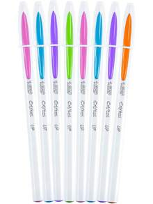 BIC, Bolígrafo de Punto Grueso, Escritura Suave y Fluida, Cristal UP Pastel, Surtido de Colores Pastel, Ideal para Lettering y Notas Creativas, Plumas de 1.2 mm, 8 piezas - 1 - Ver 3