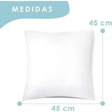 Relleno de Cojín de Fibra Hueca Siliconada de Alta Recuperación 2/4/6 Unidades, Suave, Mullido, Antialérgico. Cojín Decorativo para Casa, Dormitorio, Salón o Coche - Blanco - Ver 8